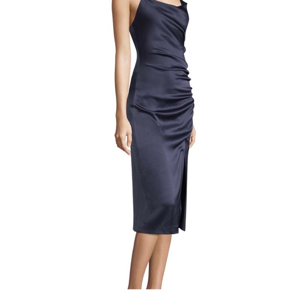 Alice + Olivia Navy Midi Dress - Picture 6 of 16